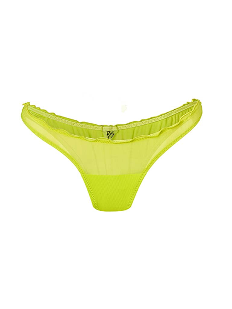 BANSHEE SWIM XAIVY THONG BIKINI BOTTOM LIME 1PC